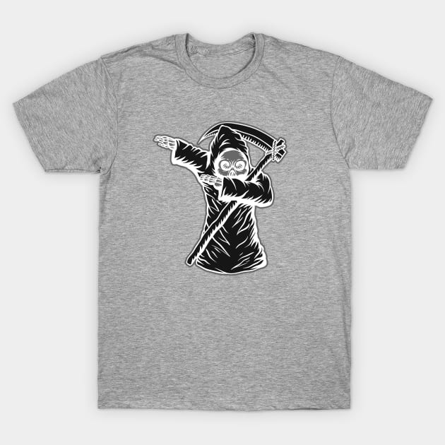 halloween dabbing grim reaper T-Shirt by gossiprag